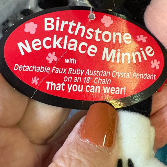 Minnie Mouse Birthstone Plush. July - Picture 3 of 3